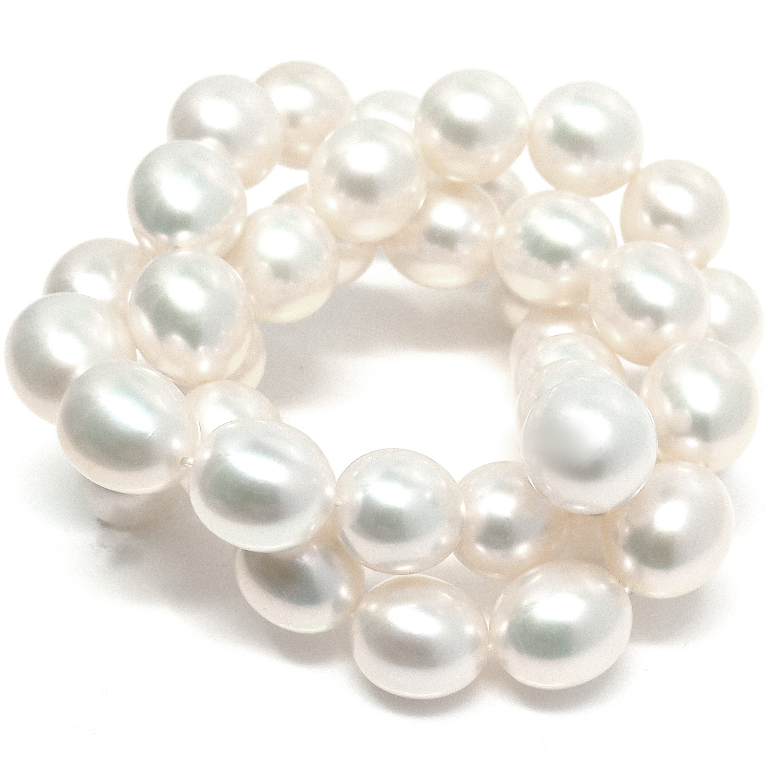 White 9.5-10mm AAA Elliptical Pearls